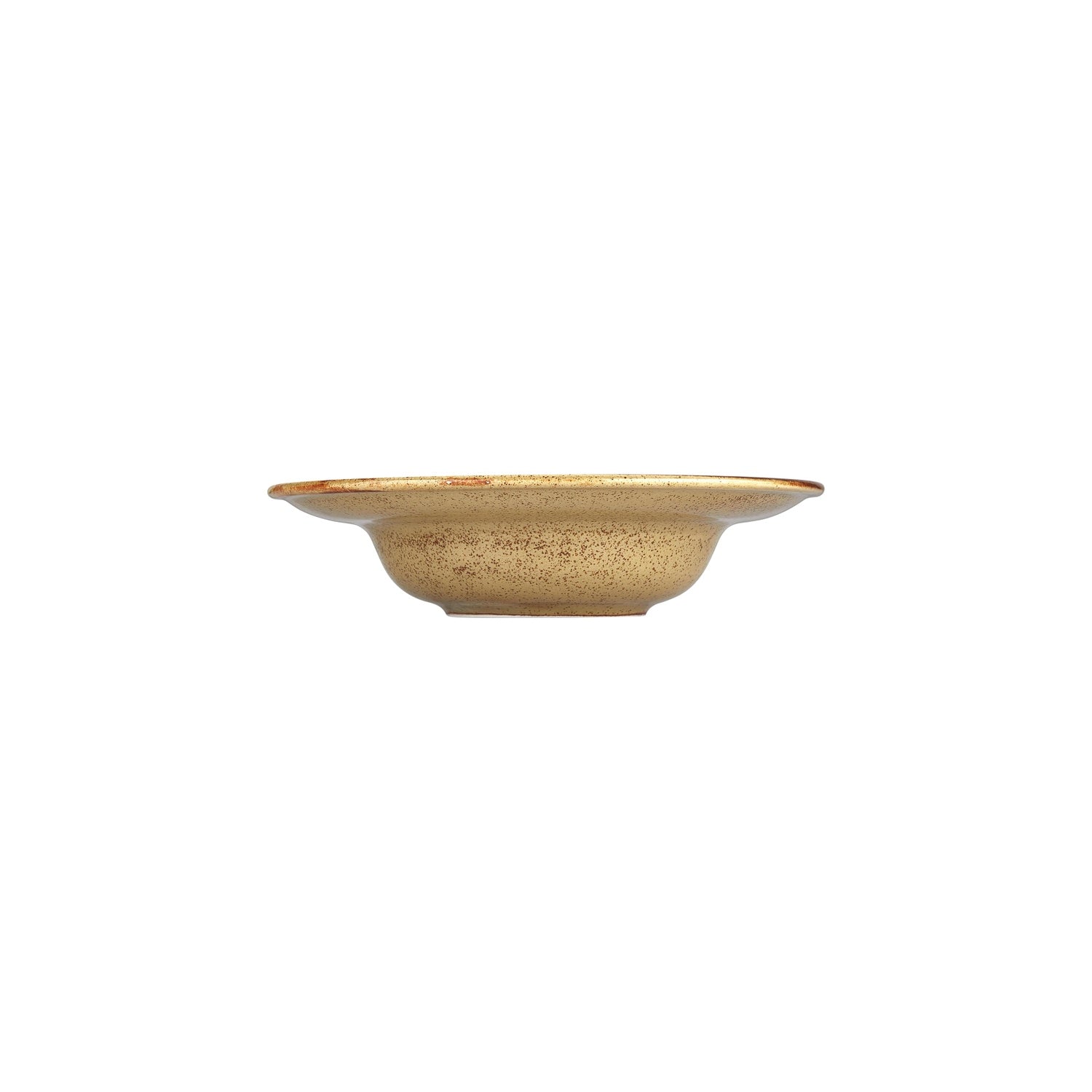 Helix Dune dia.10.75" h:2.5" 17 oz. Round Orange Vitrified Deep Plate (Set of 6)