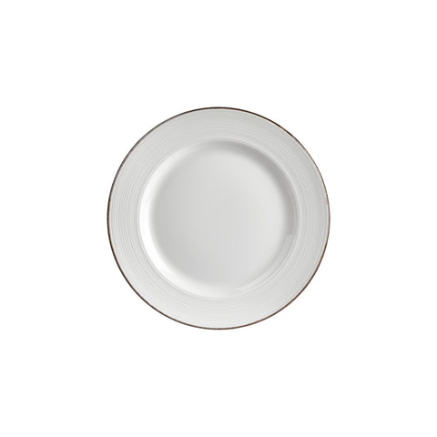 Helix Gleam dia.10.75" Round Brown Vitrified Plate (Set of 4)