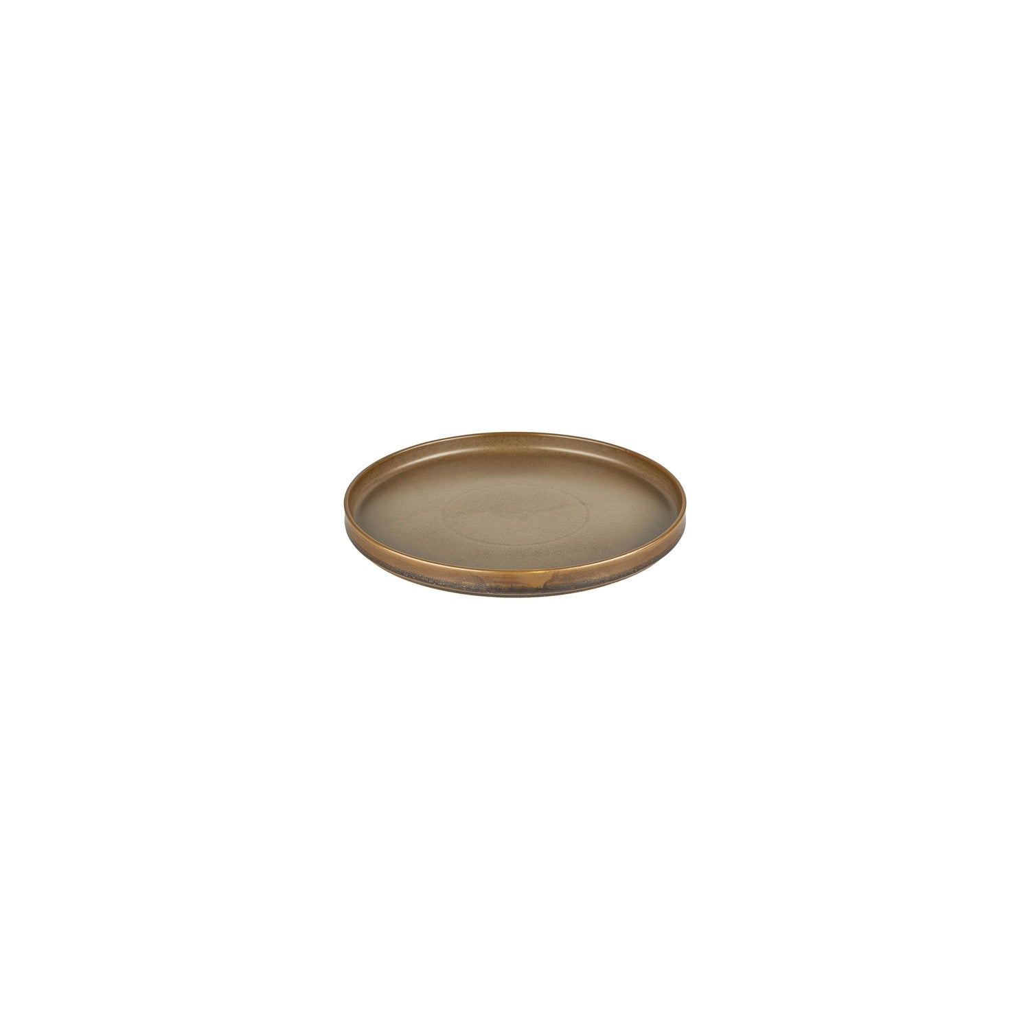 Helix Kaldi dia.6.25" Round Brown Vitrified Plate (Set of 6)