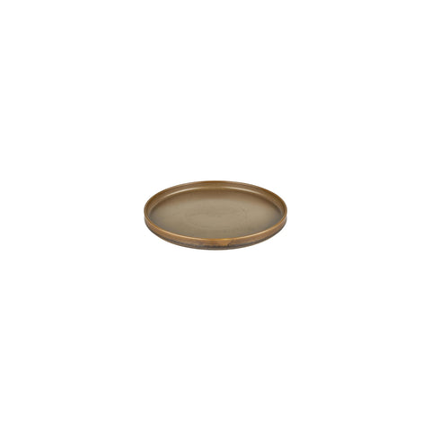 Helix Kaldi dia.6.25" Round Brown Vitrified Plate (Set of 6)