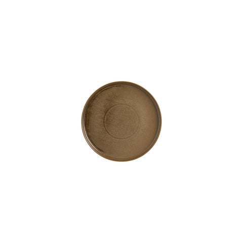 Helix Kaldi dia.6.25" Round Brown Vitrified Plate (Set of 6)