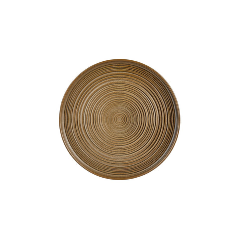 Helix Kaldi dia.10.75" Round Brown Vitrified Plate (Set of 6)