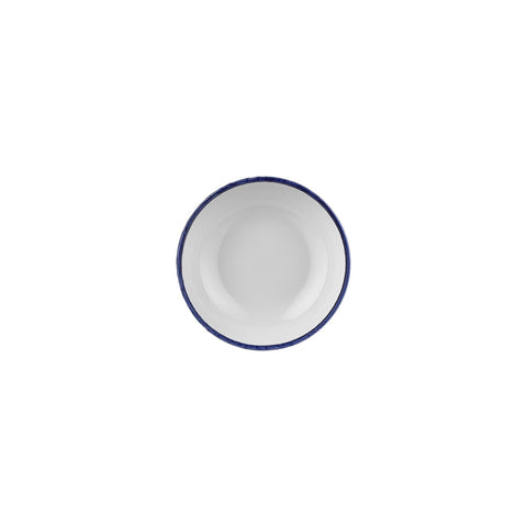 Helix Navy Blue dia.5.5" h:2" 16 oz. Round Blue Vitrified Bowl (Set of 4)