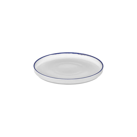 Helix Navy Blue dia.10.75" Round Blue Vitrified Plate (Set of 6)