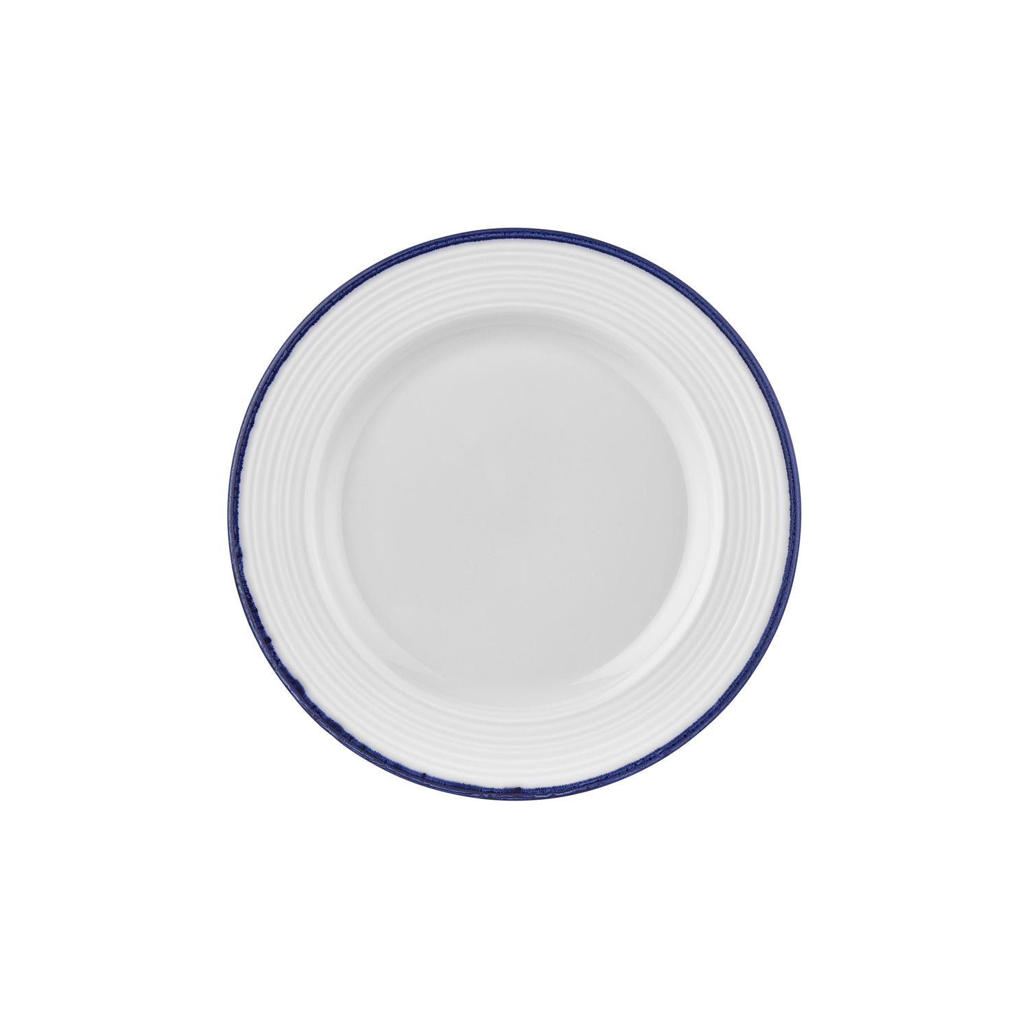 Helix Navy Blue dia.11.75" Round Blue Vitrified Plate (Set of 6)