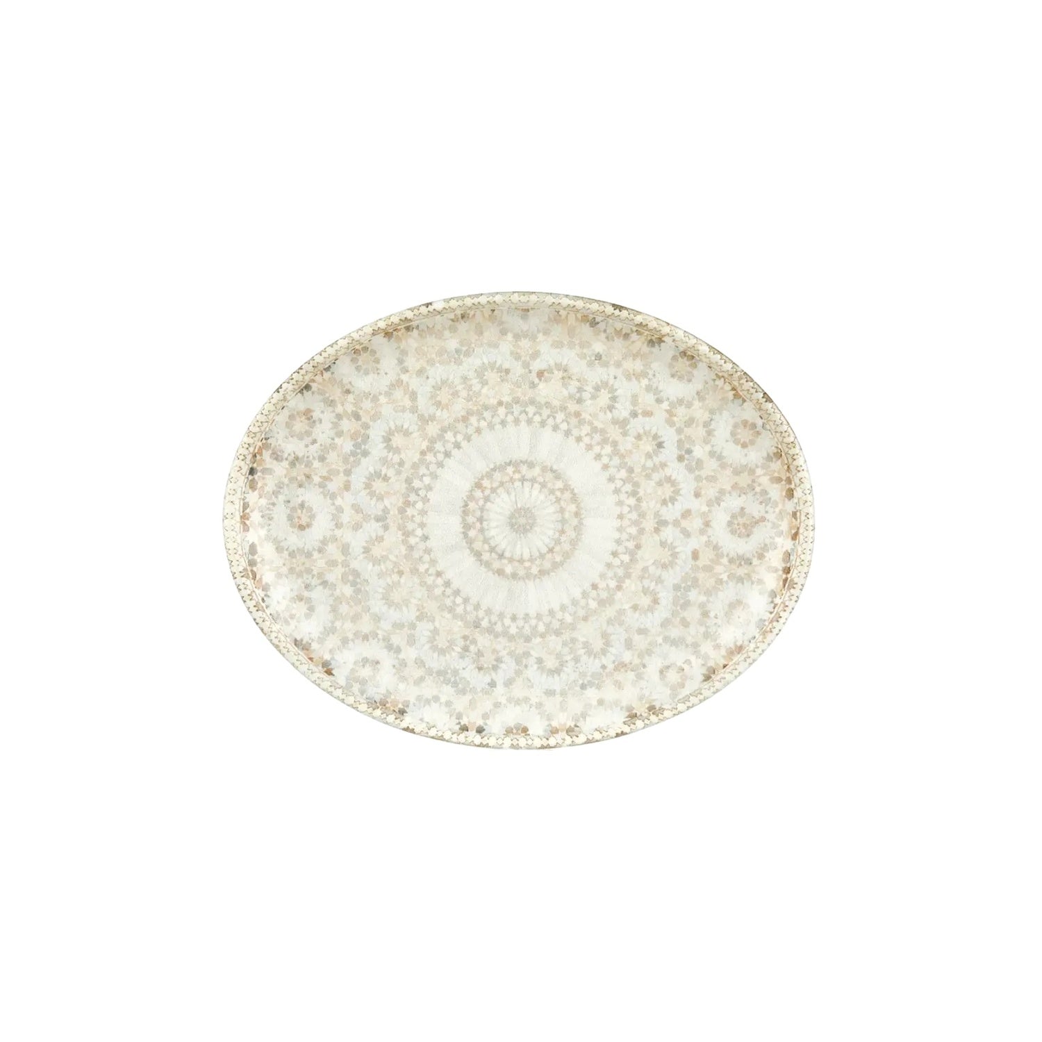 Heritage 12.25" x 9.5" x h:1" Oval Brown Vitrified Platter (1 each)