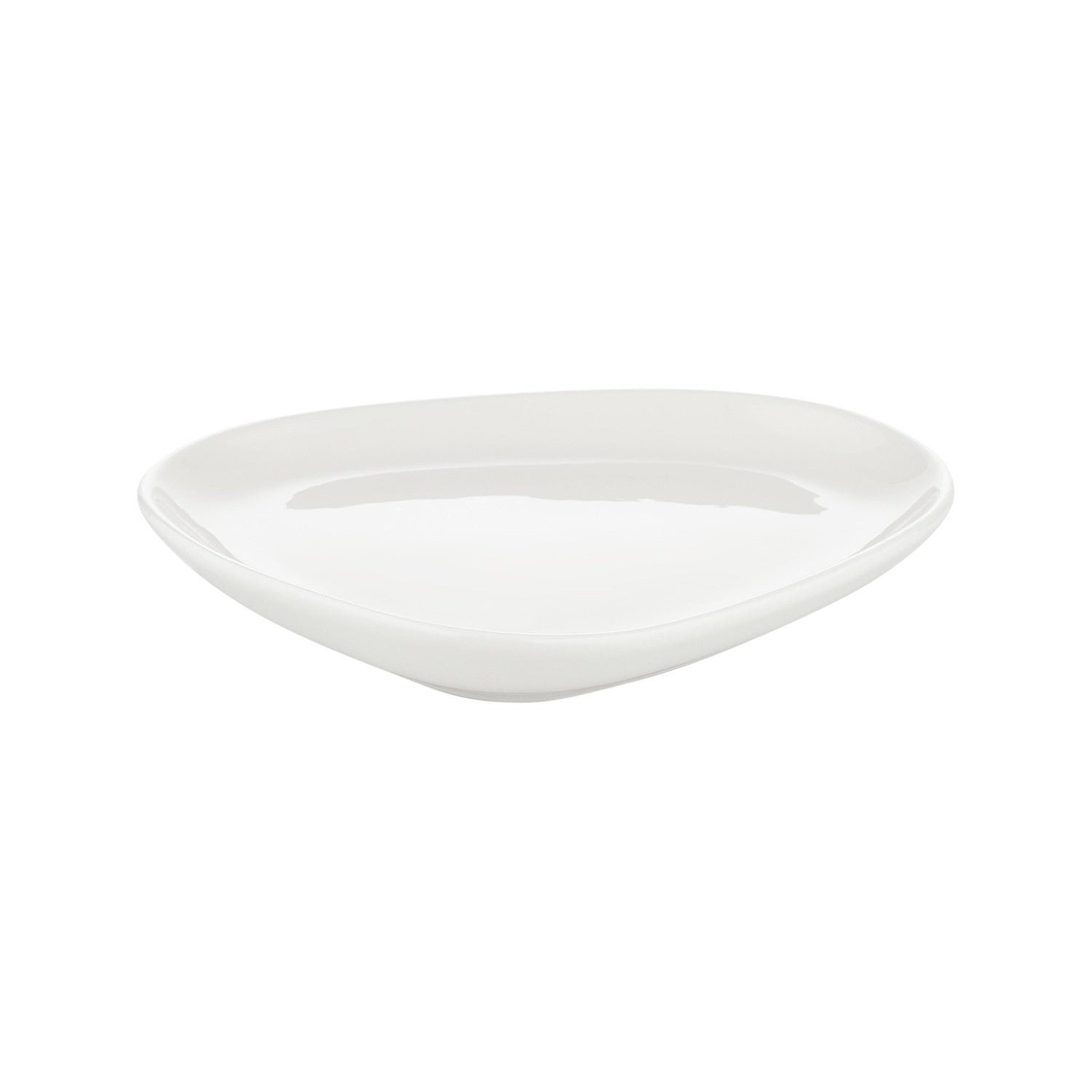 Island White 15.75" x 9.75" x h:0" Organic Warm White Vitrified Platter (1 each)