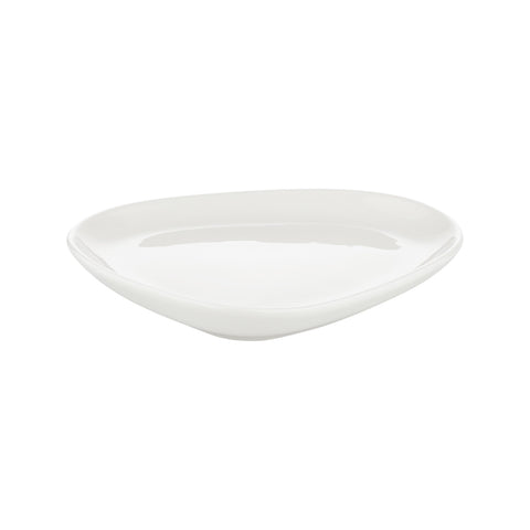Island White 15.75" x 9.75" x h:0" Organic Warm White Vitrified Platter (1 each)