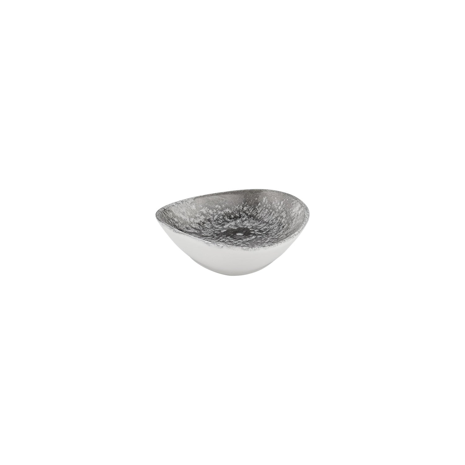 Island Onix 4" x 3.5" x h:0" 3 oz. Organic Gray Vitrified Bowl (Set of 4)