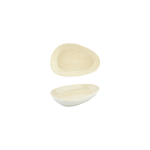 Island Velho 6.25" x 4" x h:1.25" Organic Beige Vitrified Platter (1 each)