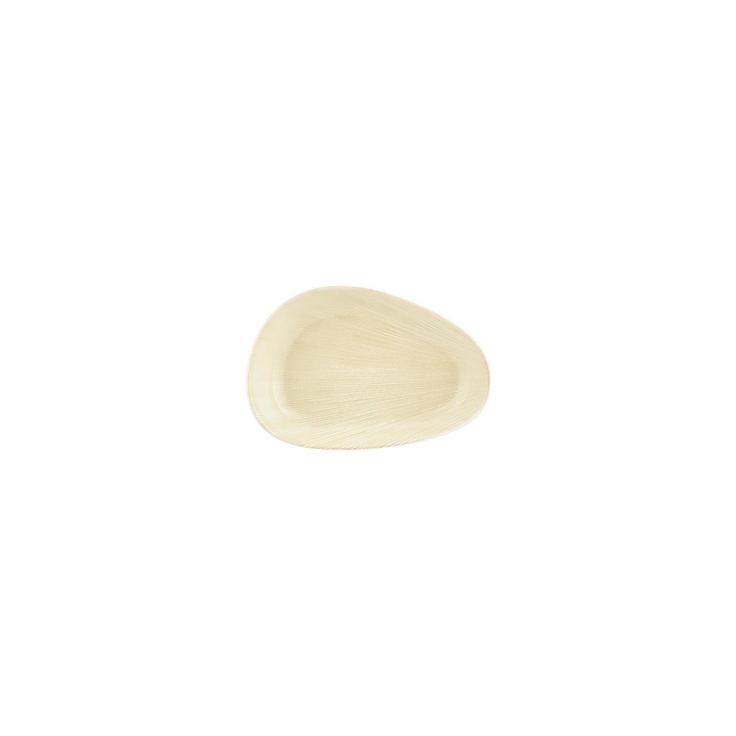 Island Velho 6.25" x 4" x h:1.25" Organic Beige Vitrified Platter (1 each)
