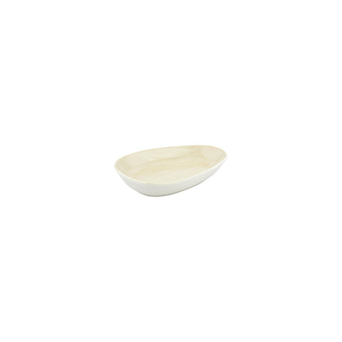 Island Velho 6.25" x 4" x h:1.25" Organic Beige Vitrified Platter (1 each)