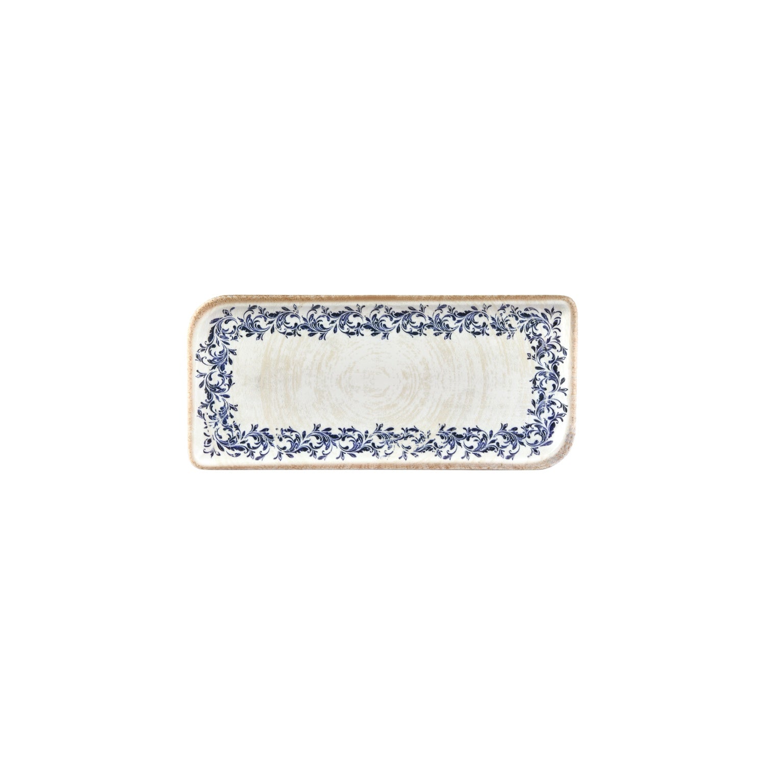 Kario 9.5" x 6" Rectangular Blue Vitrified Plate (Set of 4)