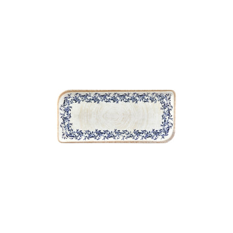 Kario 9.5" x 6" Rectangular Blue Vitrified Plate (Set of 4)