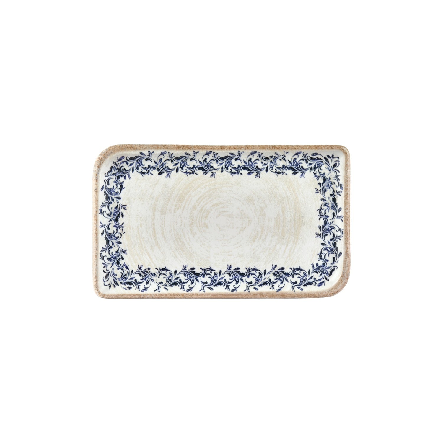 Kario 11.75" x 7" x h:0" Rectangular Blue Vitrified Platter (1 each)
