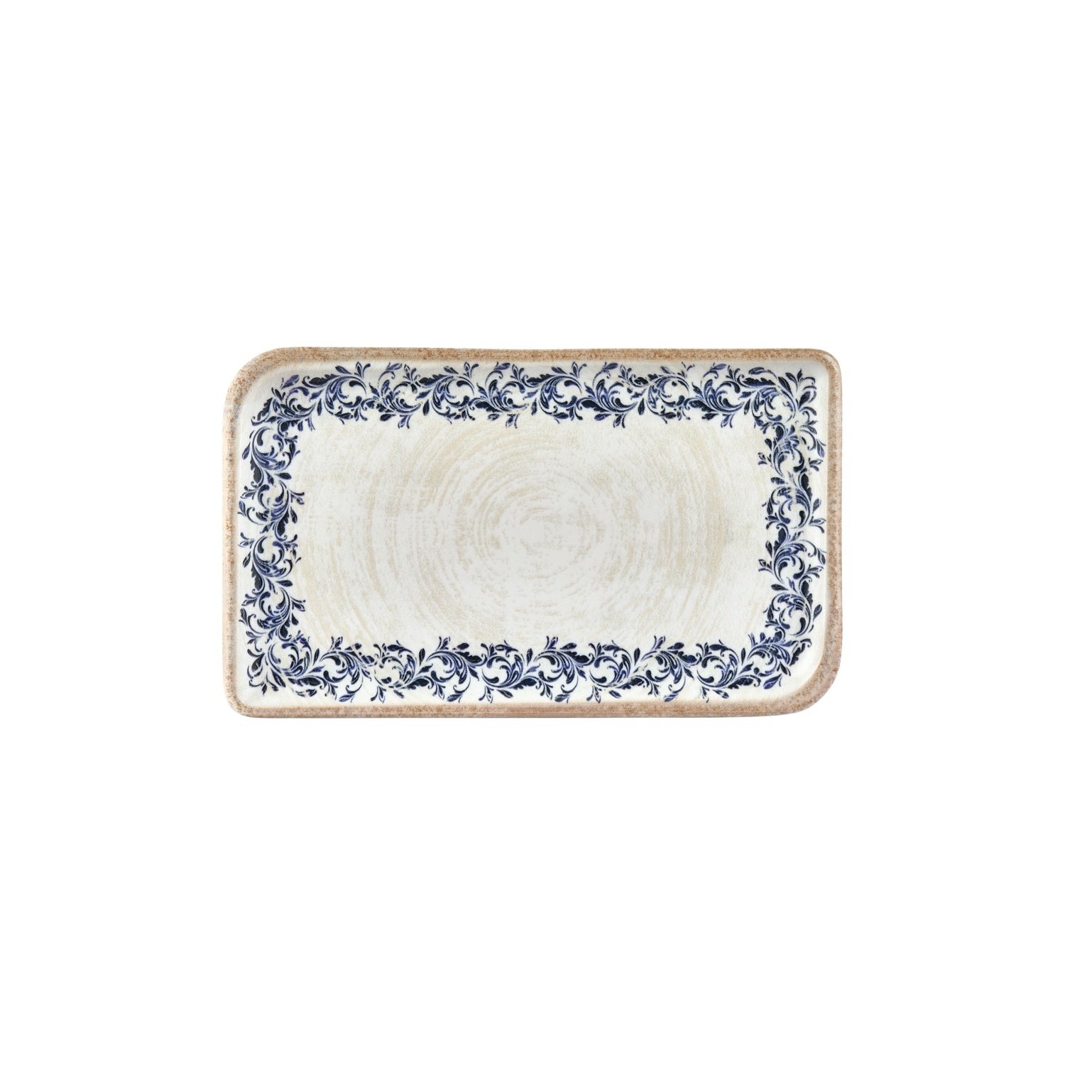 Kario 11.75" x 7" x h:0" Rectangular Blue Vitrified Platter (1 each)