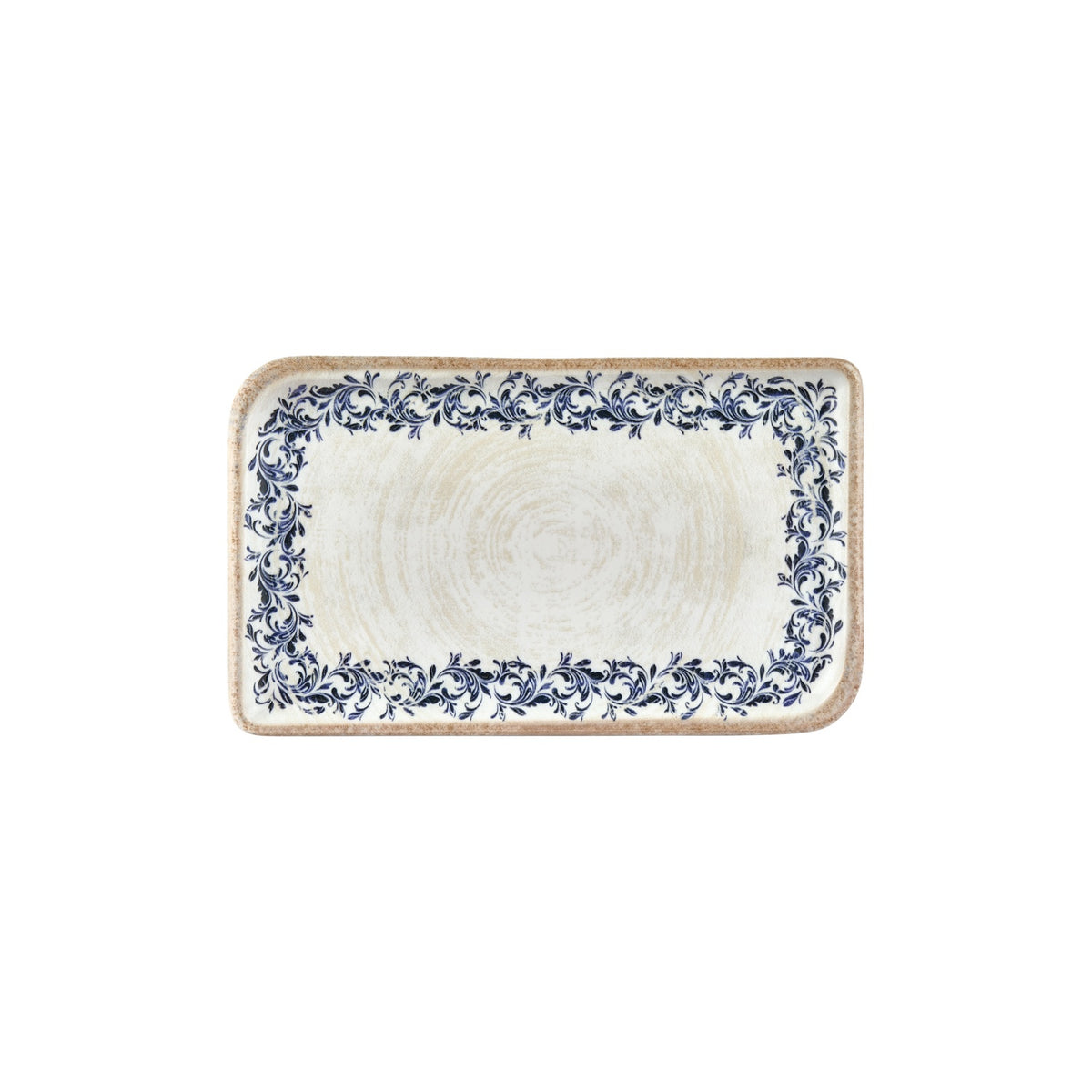 Kario 11.75" x 7" x h:0" Rectangular Blue Vitrified Platter (1 each)