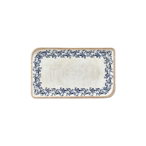 Kario 11.75" x 7" x h:0" Rectangular Blue Vitrified Platter (1 each)