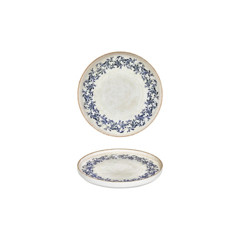 Kario dia.6.25" Round Blue Vitrified Plate (Set of 6)