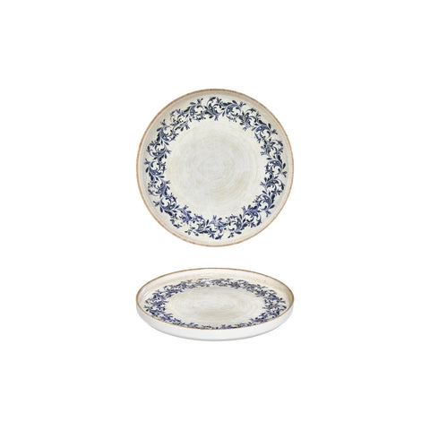 Kario dia.7.5" Round Blue Vitrified Plate (Set of 6)