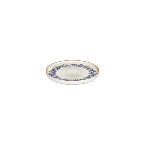 Kario dia.7.5" Round Blue Vitrified Plate (Set of 6)