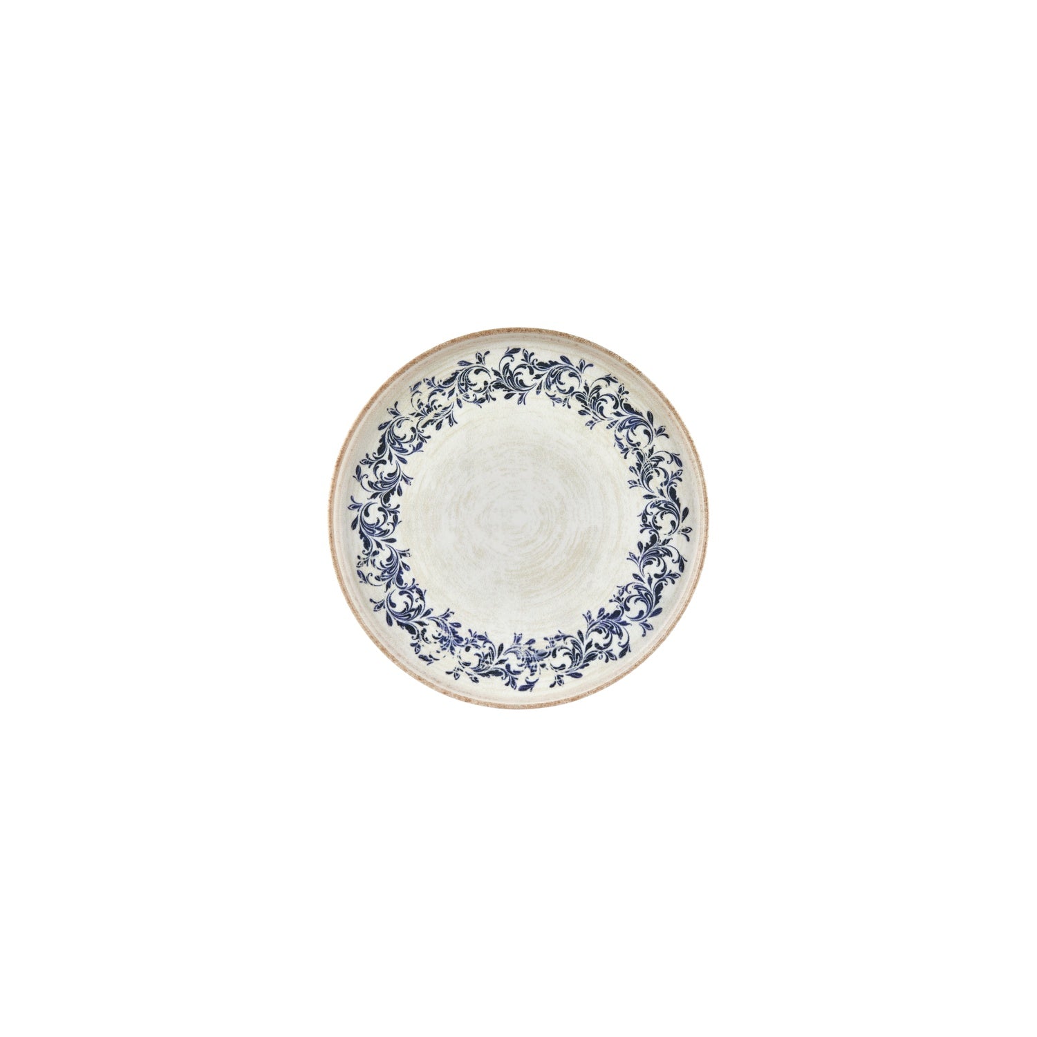 Kario dia.7.5" Round Blue Vitrified Plate (Set of 6)