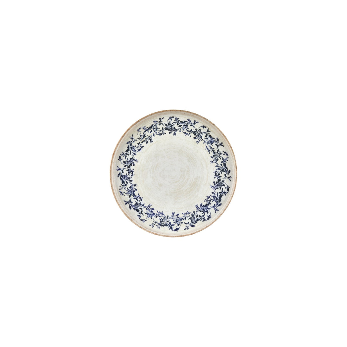 Kario dia.7.5" Round Blue Vitrified Plate (Set of 6)