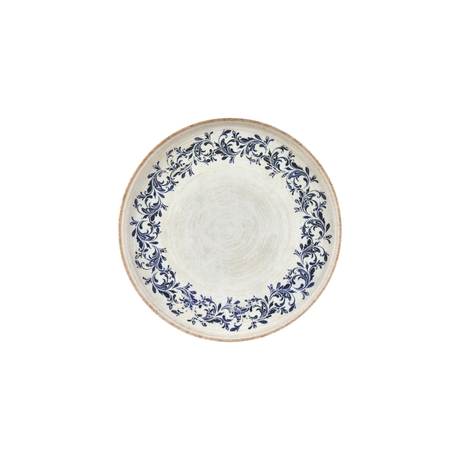 Kario dia.9.75" Round Blue Vitrified Plate (Set of 6)