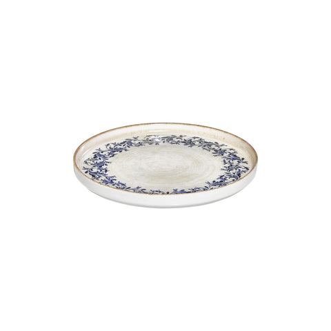 Kario dia.10.75" Round Blue Vitrified Plate (Set of 6)