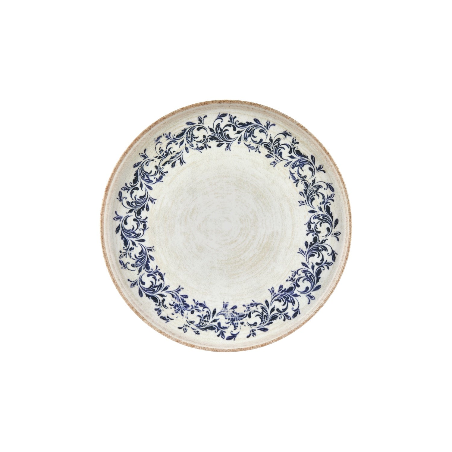 Kario dia.10.75" Round Blue Vitrified Plate (Set of 6)