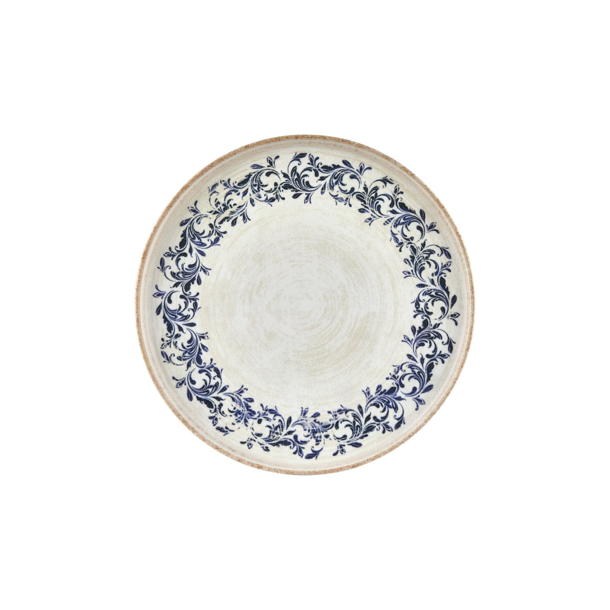 Kario dia.10.75" Round Blue Vitrified Plate (Set of 6)