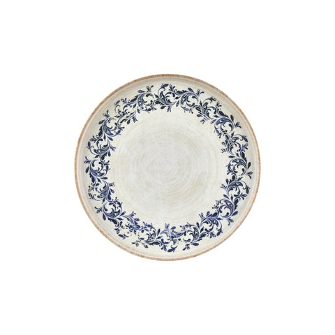 Kario dia.10.75" Round Blue Vitrified Plate (Set of 6)