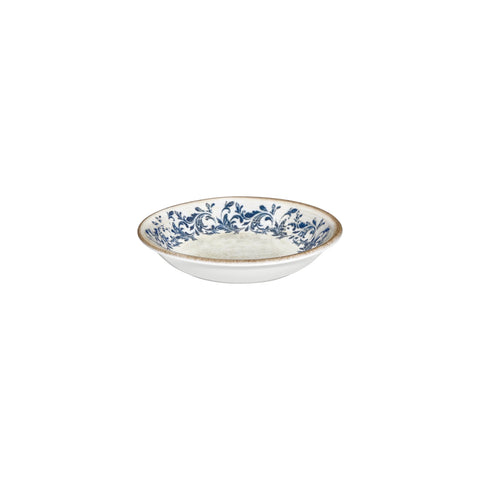 Kario dia.4.25" h:1" 3 oz. Round Blue Vitrified Deep Plate (Set of 4)