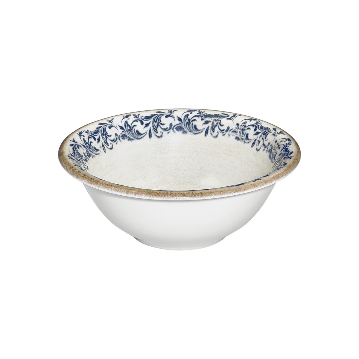 Kario dia.6.25" h:2.25" 17 oz. Round Blue Vitrified Bowl (Set of 4)
