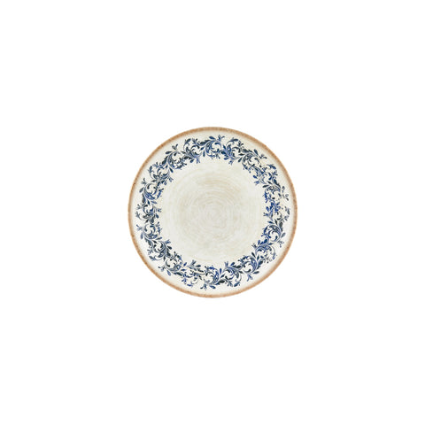 Kario dia.7.5" Round Blue Vitrified Plate (Set of 4)