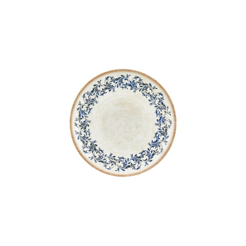 Kario dia.8.25" Round Blue Vitrified Plate (Set of 4)
