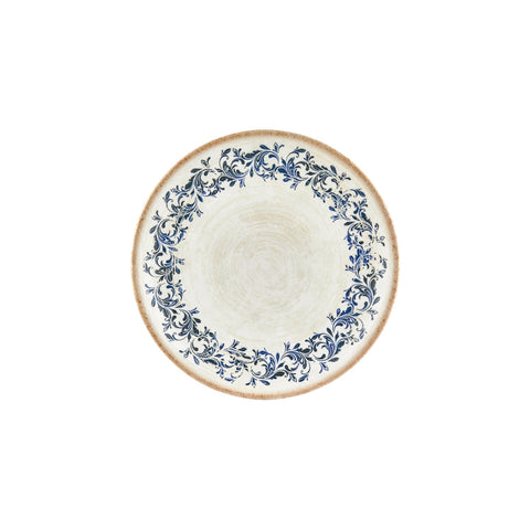 Kario dia.9.75" Round Blue Vitrified Plate (Set of 4)