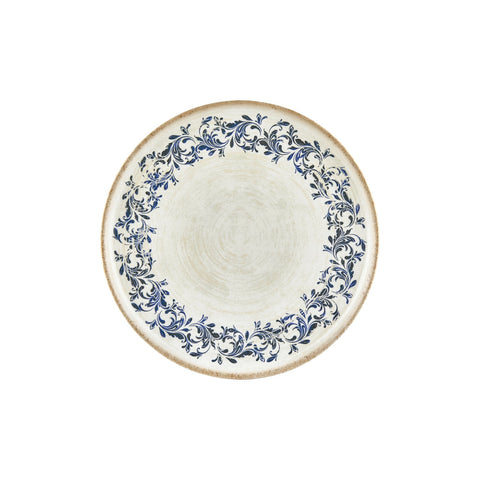 Kario dia.10.75" Round Blue Vitrified Plate (Set of 4)