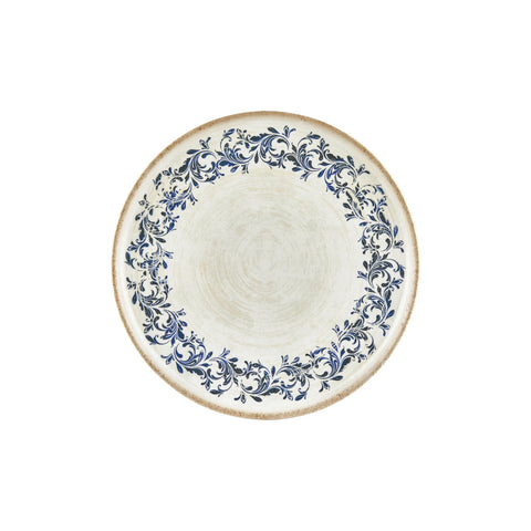 Kario dia.10.75" Round Blue Vitrified Plate (Set of 4)