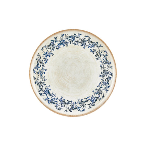 Kario dia.11.75" Round Blue Vitrified Plate (Set of 6)