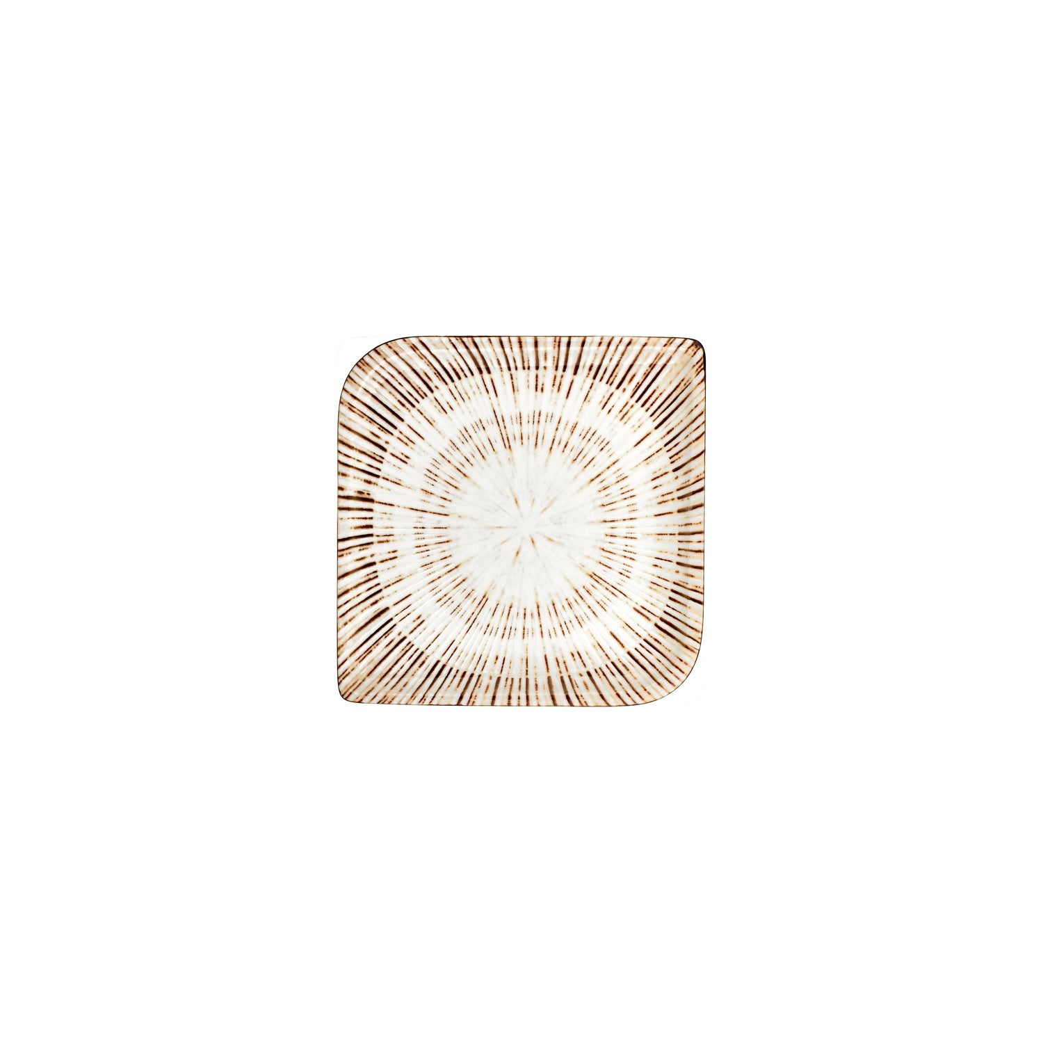 Legna 7.5" x 7.5" Square Red Vitrified Plate (Set of 4)