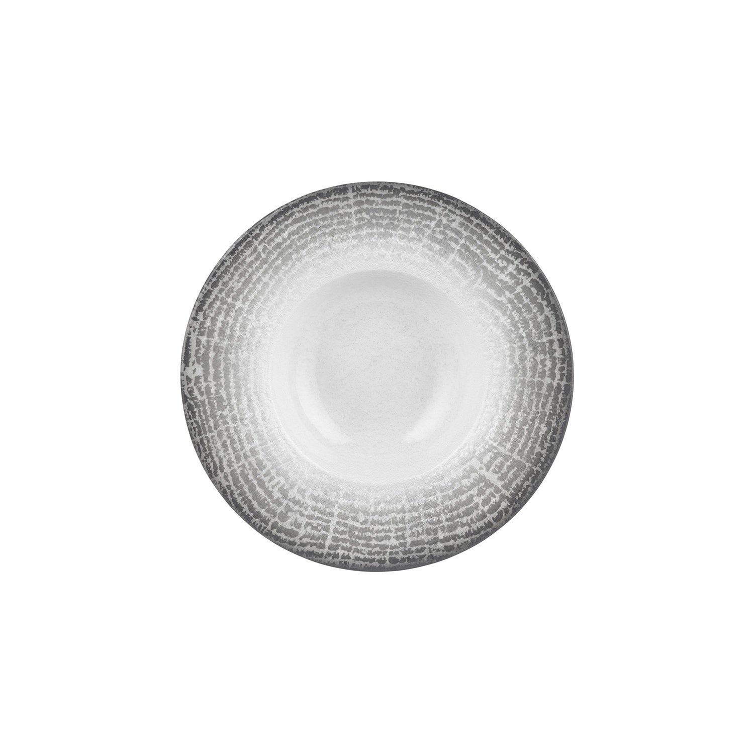 Luna dia.11" h:0" 16 oz. Round Gray Vitrified Deep Plate (Set of 2)