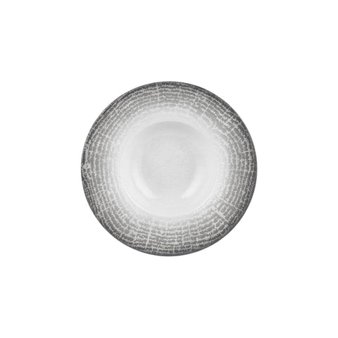 Luna dia.11" h:0" 16 oz. Round Gray Vitrified Deep Plate (Set of 2)