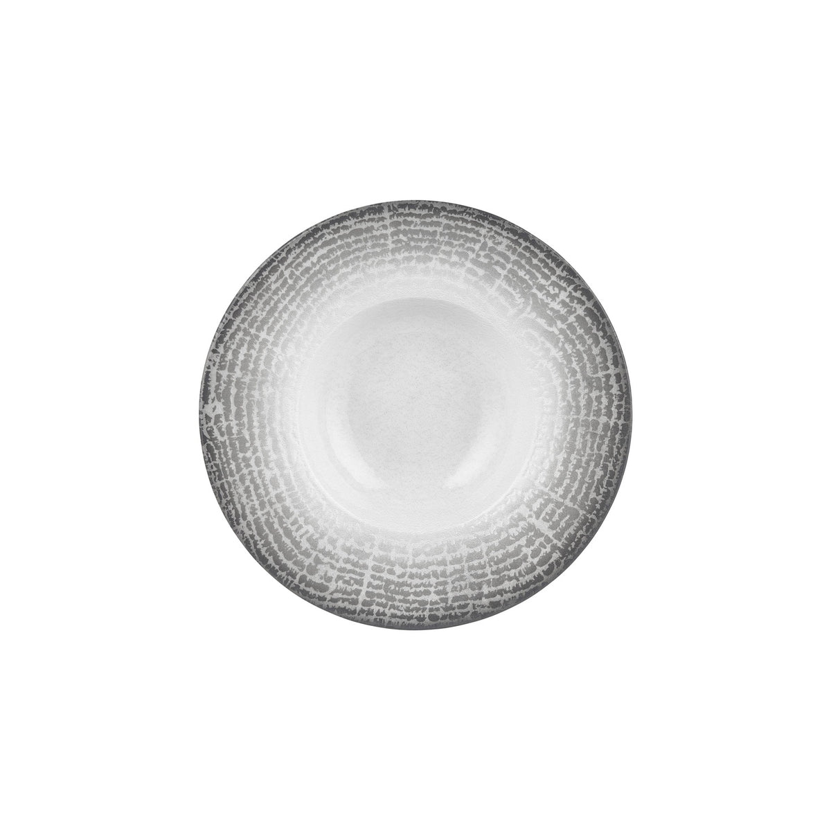 Luna dia.11" h:0" 16 oz. Round Gray Vitrified Deep Plate (Set of 2)