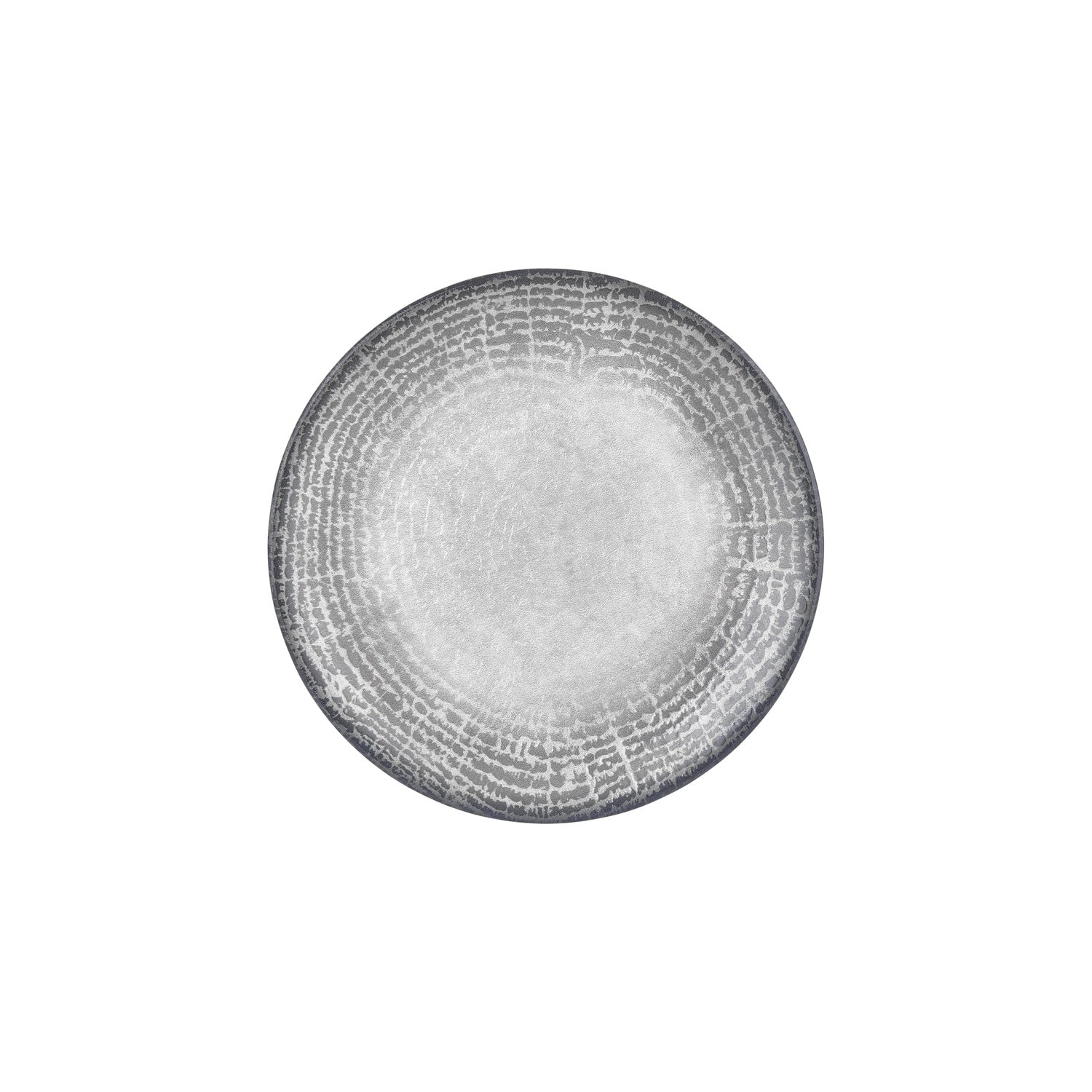 Luna dia.10.75" Round Gray Vitrified Plate (Set of 4)