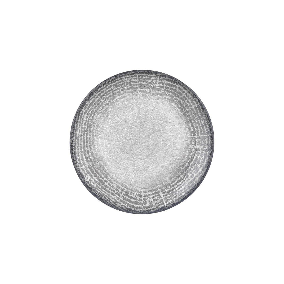 Luna dia.10.75" Round Gray Vitrified Plate (Set of 4)