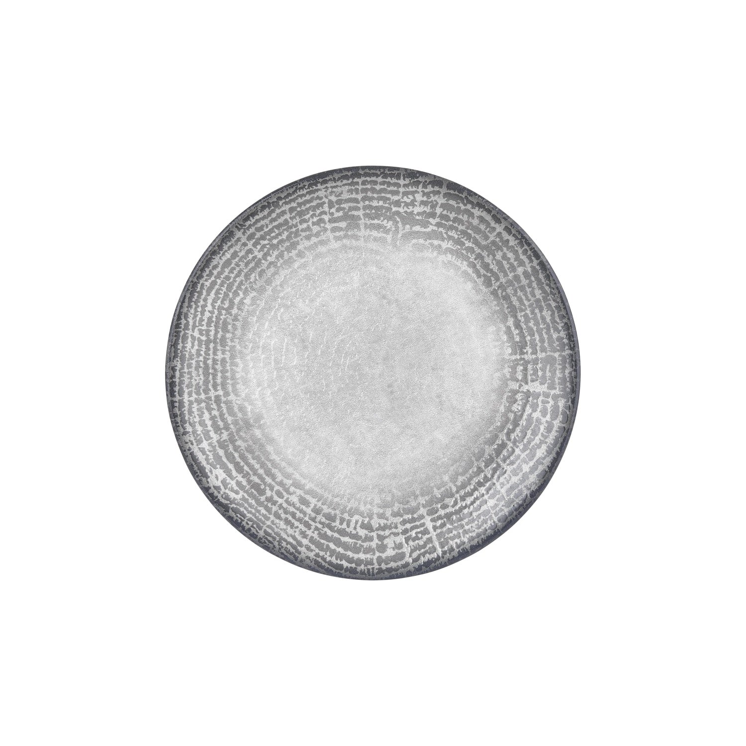 Luna dia.11.75" Round Gray Vitrified Plate (Set of 6)