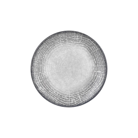 Luna dia.11.75" Round Gray Vitrified Plate (Set of 6)