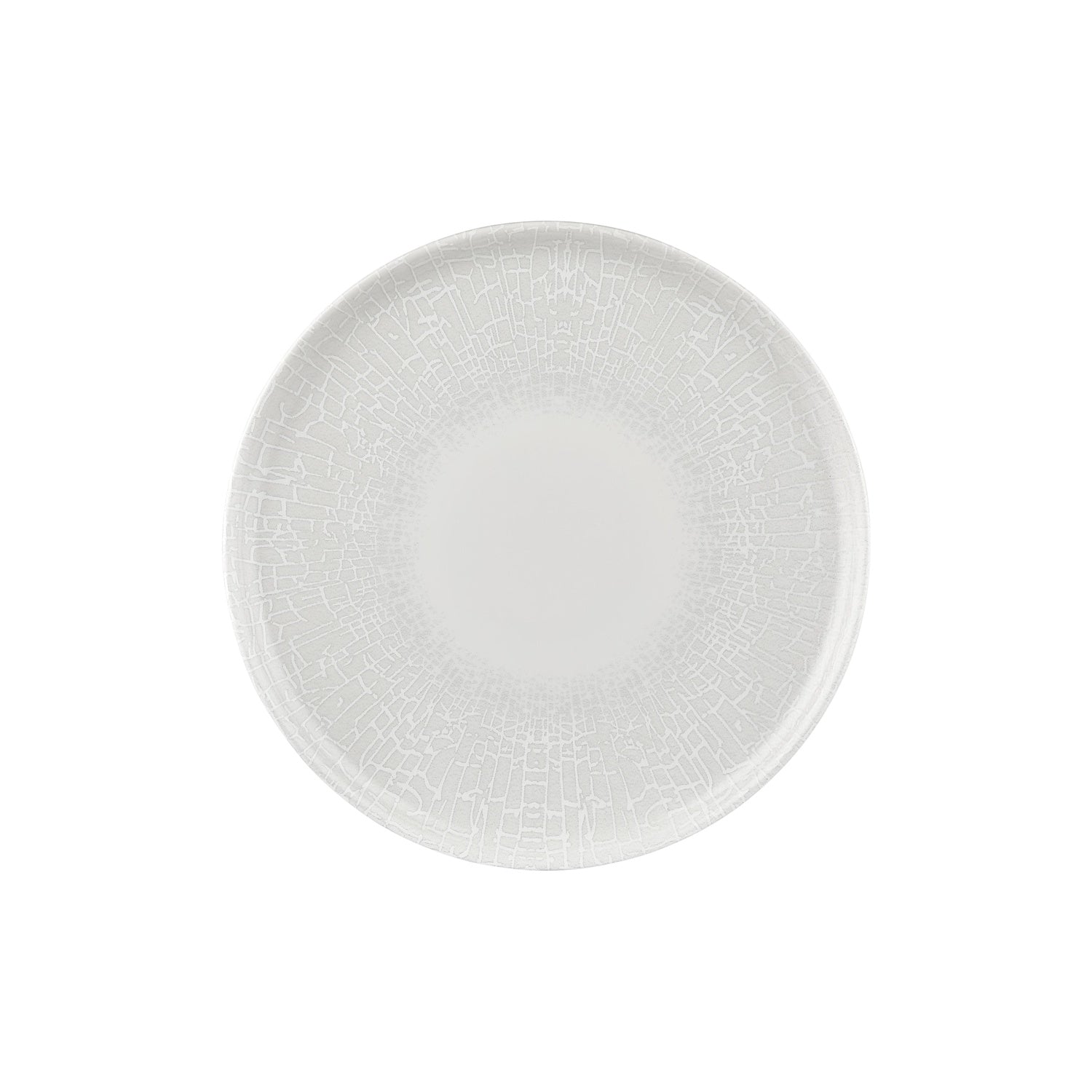 Illusion dia.12.5" x 12.5" Round Blue Vitrified Pizza Plate (Set of 6)