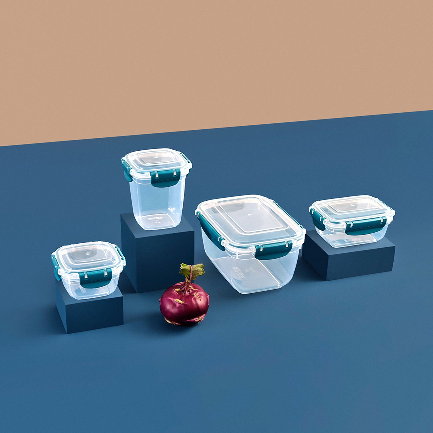 Turgla Home Lock & Fresh™ 10 pieces Blue Leak-Proof Food Storage Container Set